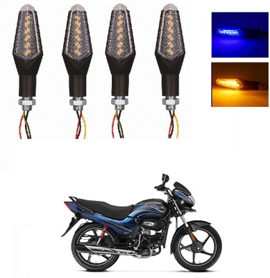 JMA TRADING Front, Rear LED Indicator Light for Hero Universal For Bike(Blue, Amber)
