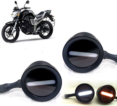 AUTO PEARL Front LED Indicator Light for Yamaha FZ16(White, Yellow)