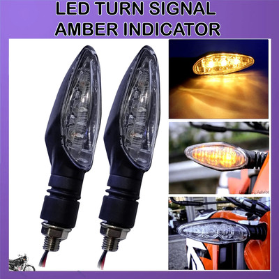 Pious Front, Rear LED Indicator Light for Hero Splendor pro classic(Yellow)