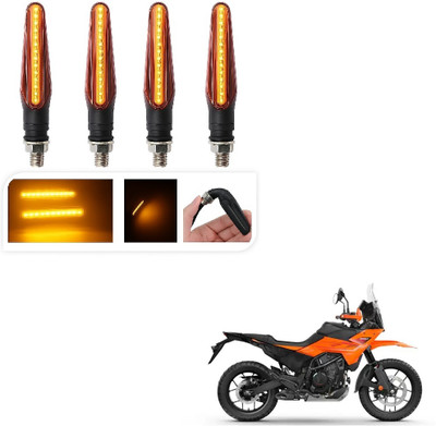 JMA TRADING Front, Rear LED Indicator Light for KTM Universal For Bike(Amber)