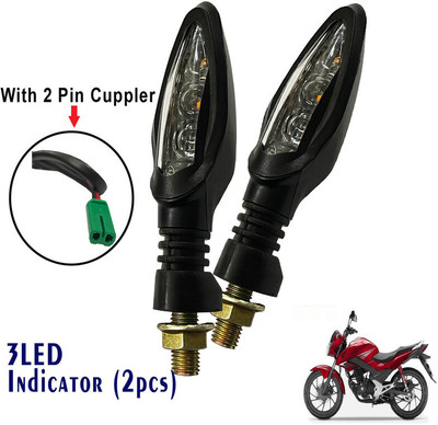 Generox Front, Rear LED Indicator Light for Honda CBF(Yellow)