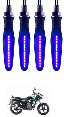 E-Shoppe Front, Rear, Side LED Indicator Light for Bajaj Discover 100 DTS-i(Blue)