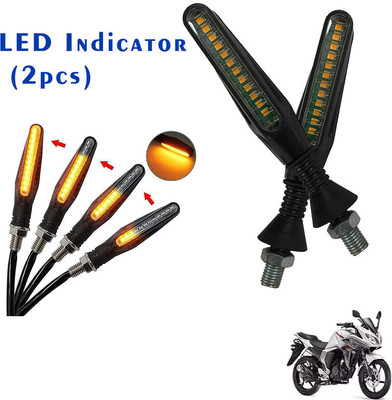 Shopland Front, Rear LED Indicator Light for Yamaha Fazzer V2(Yellow)