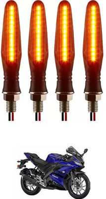 E-Shoppe Front, Rear, Side LED Indicator Light for Yamaha R15(Yellow)