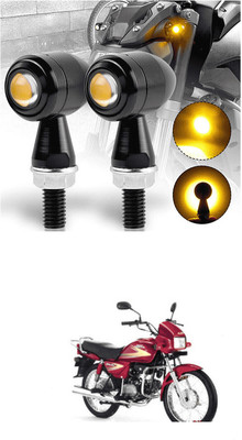 LOVMOTO Front, Rear LED Indicator Light for Hero Splendor Pro(Yellow)