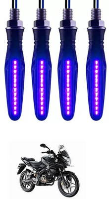 E-Shoppe Front, Rear, Side LED Indicator Light for Bajaj Universal For Bike(Blue)