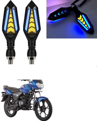 SRPHERE Front, Rear LED Indicator Light for Bajaj Universal For Bike(Amber, Blue)