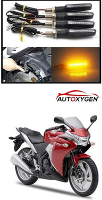 Autoxygen Front, Rear LED Indicator Light for Honda CBR(Orange)