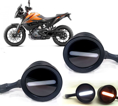 AUTO PEARL Front LED Indicator Light for Kawasaki Adventure(White, Yellow)