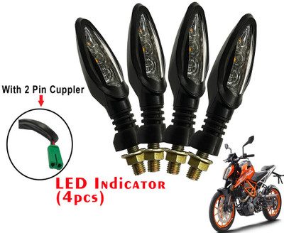 Generox Front, Rear LED Indicator Light for KTM Duke 390(Yellow)