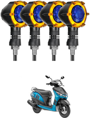 PRTEK Front, Rear LED Indicator Light for Yamaha Alpha(Multicolor)