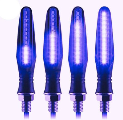 Atonyak Rear, Side LED Indicator Light for Universal For Bike, KTM Universal For Bike(Blue)