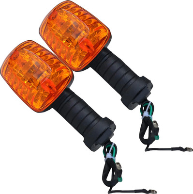 Vtrust Front, Rear Halogen Indicator Light for TVS Super XL(Orange)