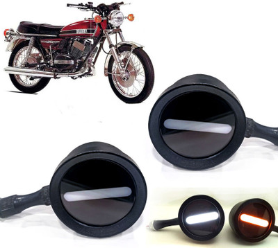 AUTO PEARL Front LED Indicator Light for Yamaha RD 350(White, Yellow)