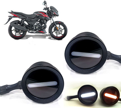 AUTO PEARL Front LED Indicator Light for Bajaj Pulsar 150(White, Yellow)