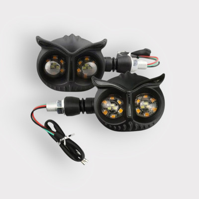 JMA TRADING Front, Rear LED Indicator Light for Yamaha Saluto(Yellow, Blue)