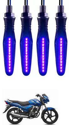 E-Shoppe Front, Rear, Side LED Indicator Light for TVS Star(Blue)