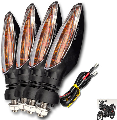 Generox Front, Rear LED Indicator Light for Hero Karizma R(Amber)