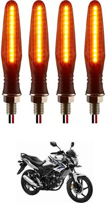 E-Shoppe Front, Rear, Side LED Indicator Light for Honda CB Trigger(Yellow)