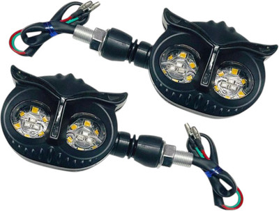 JMA TRADING Front, Rear LED Indicator Light for Universal For Bike Universal For Bike(Yellow, Blue)
