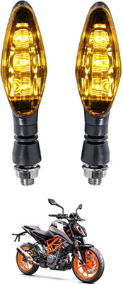 MATIES Front, Rear LED Indicator Light for KTM Universal For Bike(Yellow)
