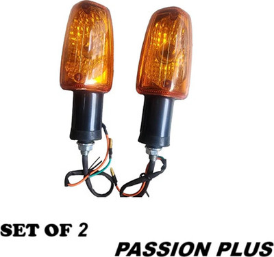 victrix Front Halogen Indicator Light for Hero Passion Plus(Orange)
