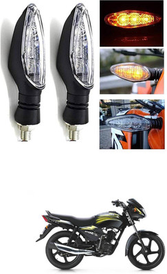 LOVMOTO Front, Rear LED Indicator Light for TVS Star City(Orange)
