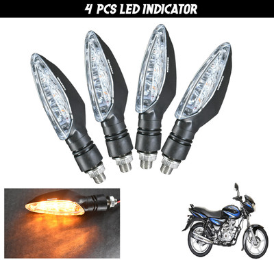 Generox Front, Rear LED Indicator Light for Bajaj Discover 125(Amber)