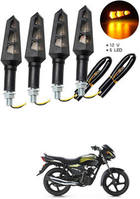 LOVMOTO Front, Rear LED Indicator Light for TVS Star City(Multicolor)