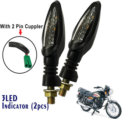 Generox Front, Rear LED Indicator Light for TVS Max 4R(Yellow)