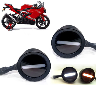 AUTO PEARL Front LED Indicator Light for Suzuki Apache(White, Yellow)