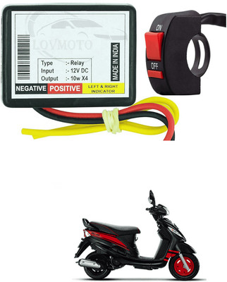 LOVMOTO Front, Rear LED Indicator Light for Mahindra Rodeo RZ(Yellow)