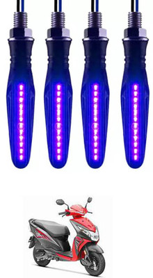 E-Shoppe Front, Rear, Side LED Indicator Light for Honda Deo(Blue)