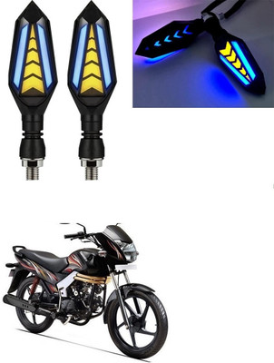 SRPHERE Front, Rear LED Indicator Light for Mahindra Universal For Bike(Amber, Blue)