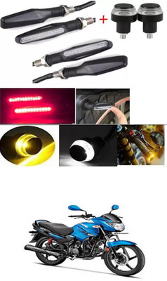 E-Shoppe Front, Rear, Side LED Indicator Light for Hero Glamour FI(Yellow, Blue)