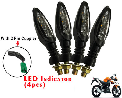 Generox Front, Rear LED Indicator Light for Honda CBR 150R(Yellow)