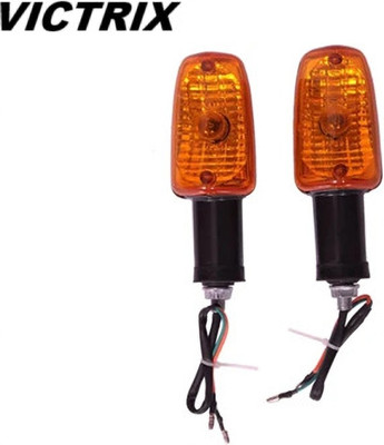 victrix Front Halogen Indicator Light for Hero Passion Plus(Orange)