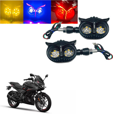 Vagary Front, Rear LED Indicator Light for Bajaj Pulsar 220 DTS-i(Blue, Yellow, Red)