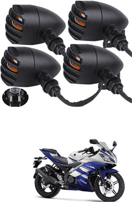 LOVMOTO Front, Rear LED Indicator Light for Bajaj Pulsar(Yellow)