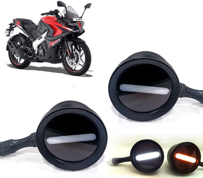 AUTO PEARL Front LED Indicator Light for Bajaj Pulsar 200 AS(White, Yellow)