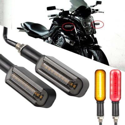 A4S Side LED Indicator Light for Hero, Bajaj Passion Pro, Splendor(Yellow, Red)