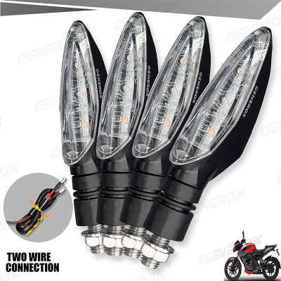 Generox Front, Rear, Side LED Indicator Light for Bajaj Pulsar 200NS(Yellow)