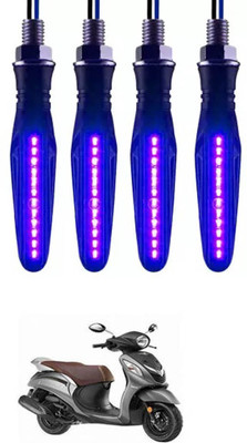 E-Shoppe Front, Rear, Side LED Indicator Light for Yamaha Fascino(Blue)