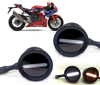 AUTO PEARL Front LED Indicator Light for Honda CBR(White, Yellow)