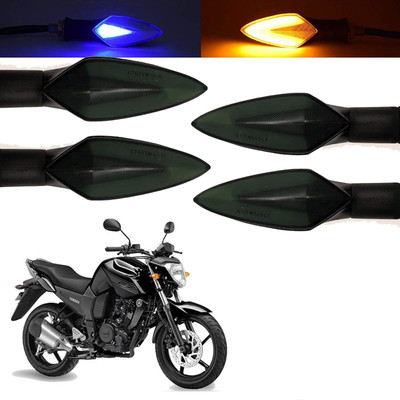 SHOWRIDE Front, Rear, Side LED Indicator Light for Yamaha FZ16(Blue, Yellow)