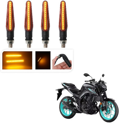 JMA TRADING Front, Rear LED Indicator Light for Yamaha Universal For Bike(Amber)