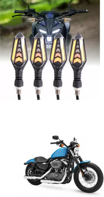 PRTEK Rear LED Indicator Light for Universal For Bike(Blue)