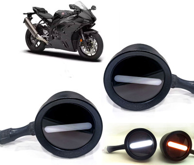 AUTO PEARL Front LED Indicator Light for Honda CBF(White, Yellow)