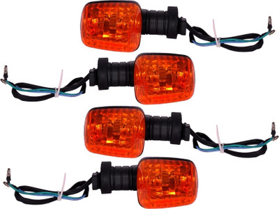 SAM Rear, Front LED Indicator Light for TVS Heavy Duty Super XL, Super XL, XL HD(Orange)