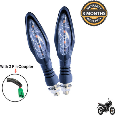 Generox Front, Rear LED Indicator Light for Honda Trigger(Yellow)
